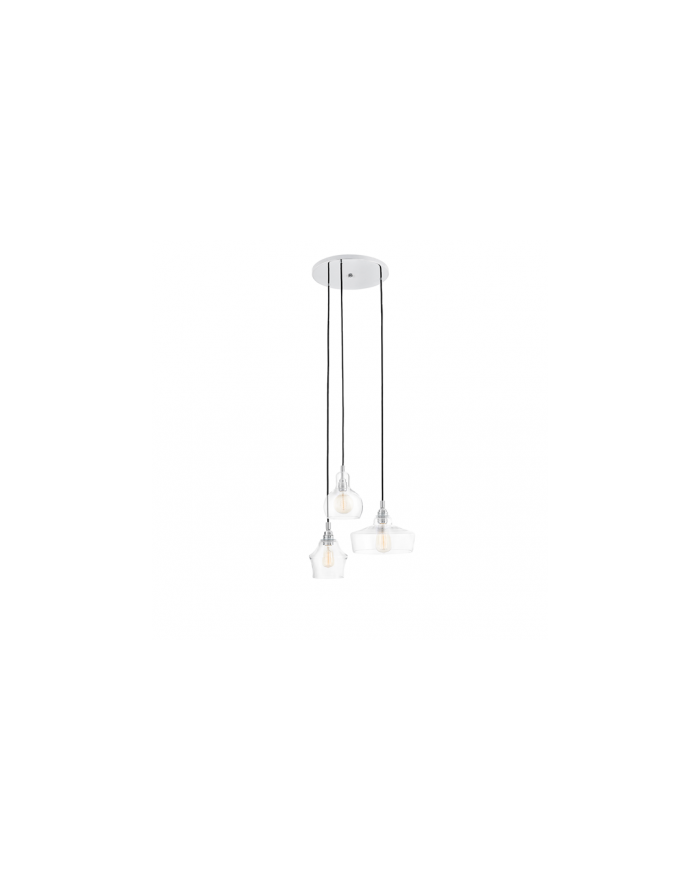 Longis Plafon 3 lampa wisząca szklana - Kaspa