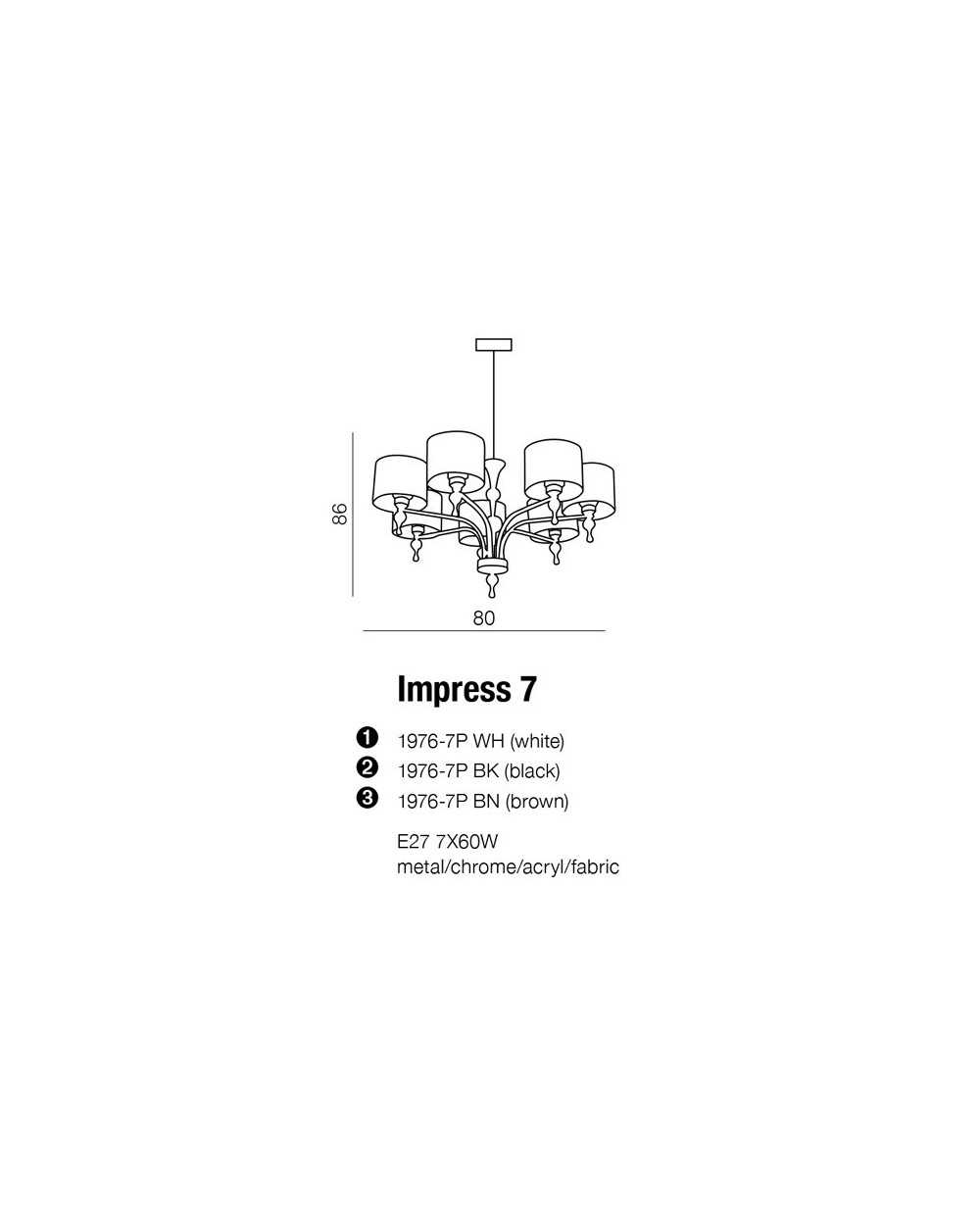 Lampa Impress 7 AZzardo