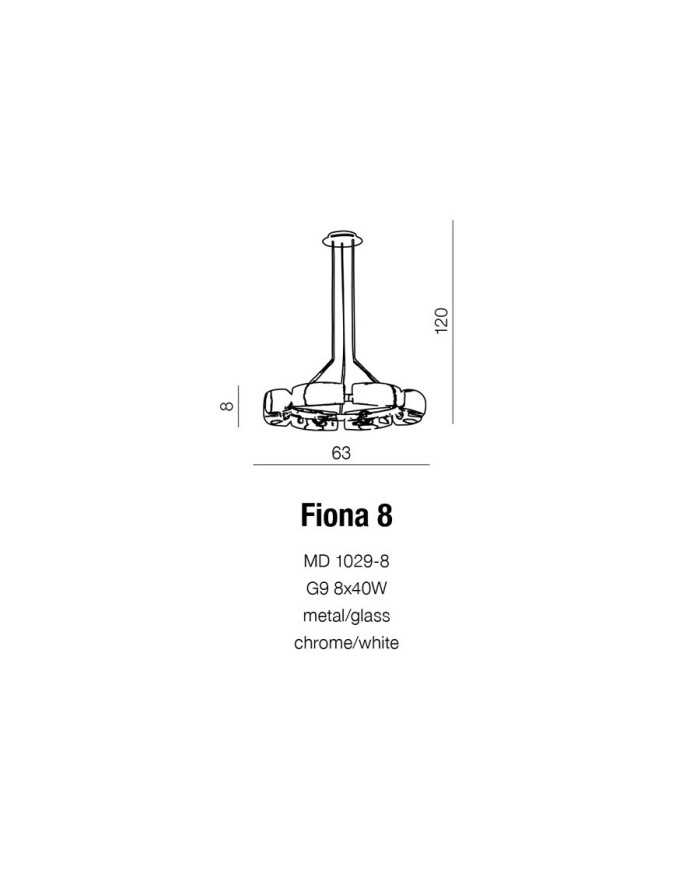 Lampa wisząca Fiona 8 AZzardo