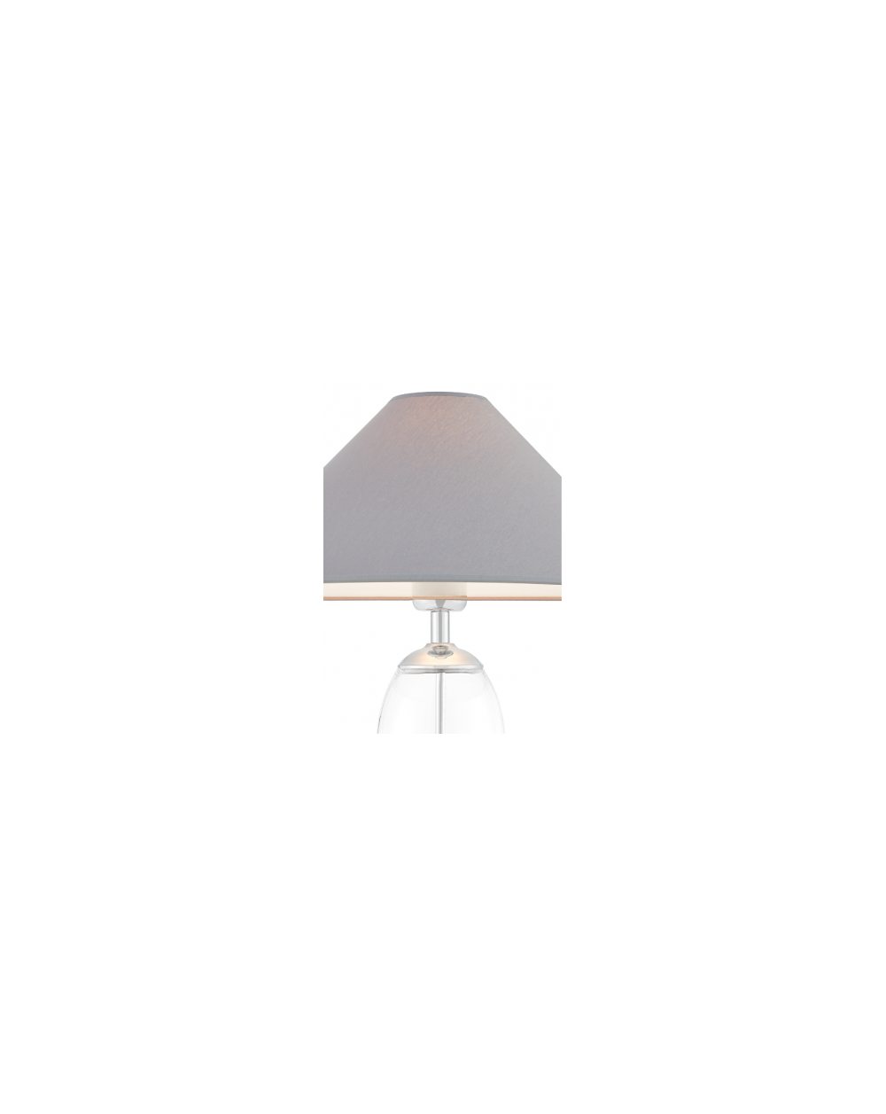 Rea Silver lampa stołowa z szarym abażurem - Kaspa