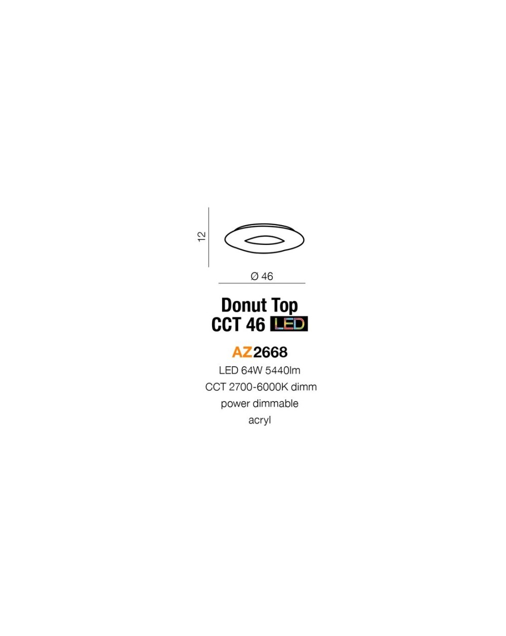 DONUT TOP 46 CCT REMOTE