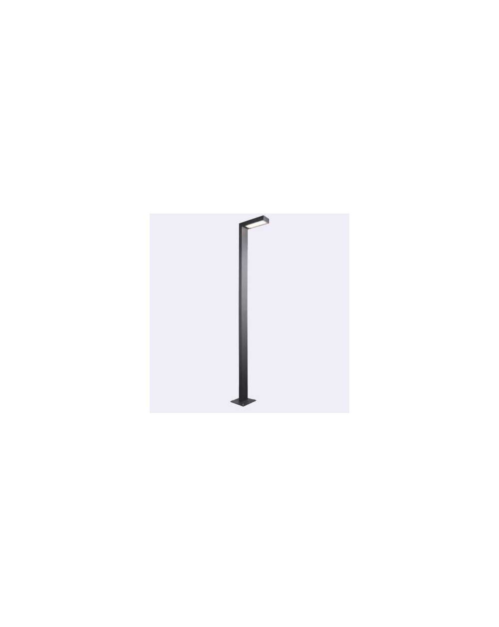 Latarnia Asker POLE 2 x LED 18W 1-segment. - Norlys zewnętrzna oprawa słupowa grafitowa czarna lub aluminium