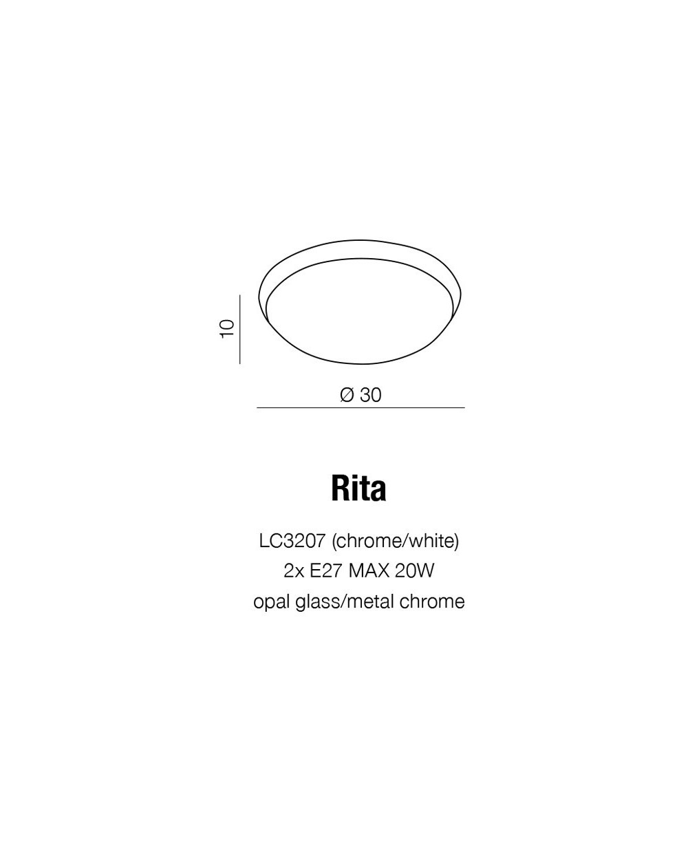 Lampa natynkowa RITA