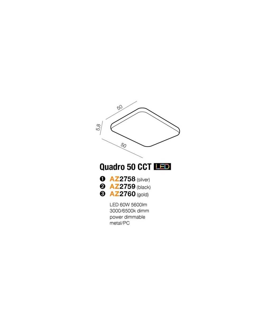 QUADRO 50 CCT LED REMOTE