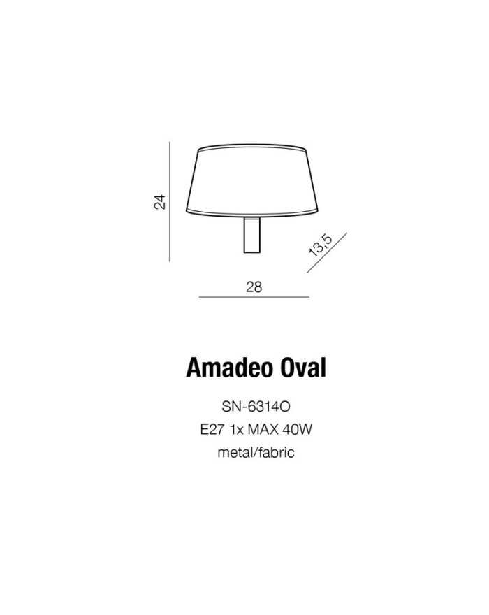 AMADEO OVAL WHITE