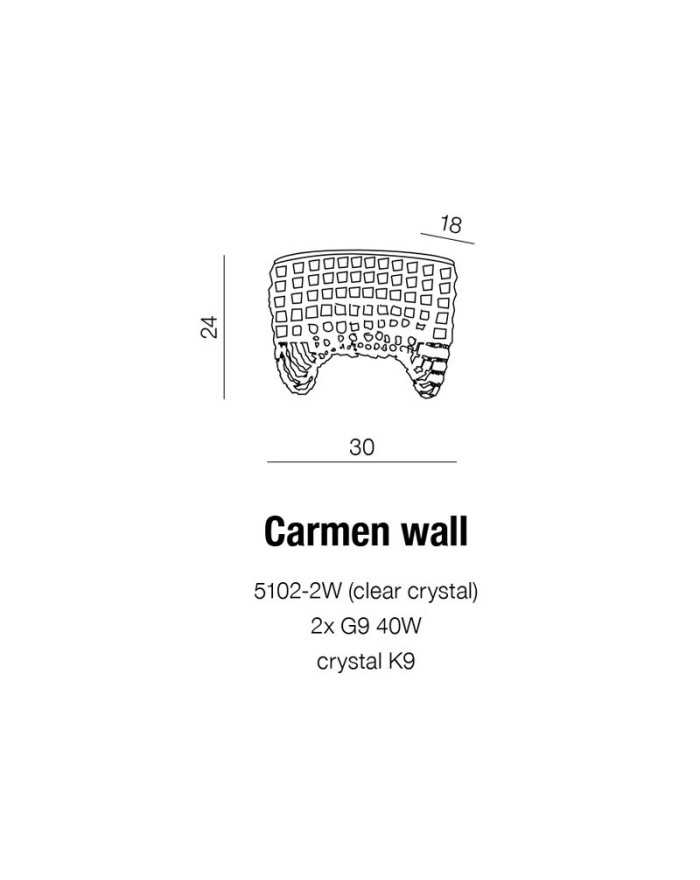 Kinkiet CARMEN WALL