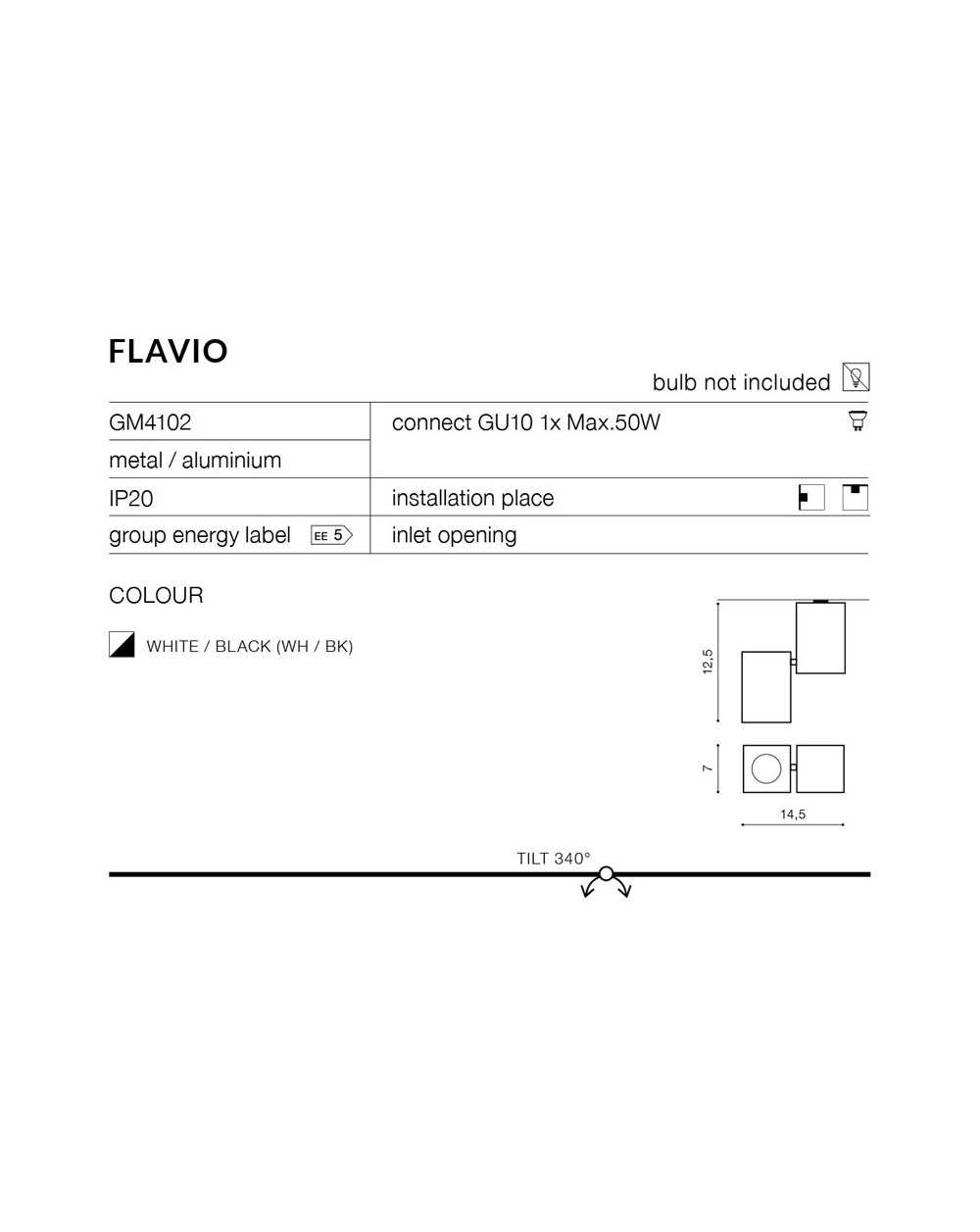 Lampa techniczna Flavio 1