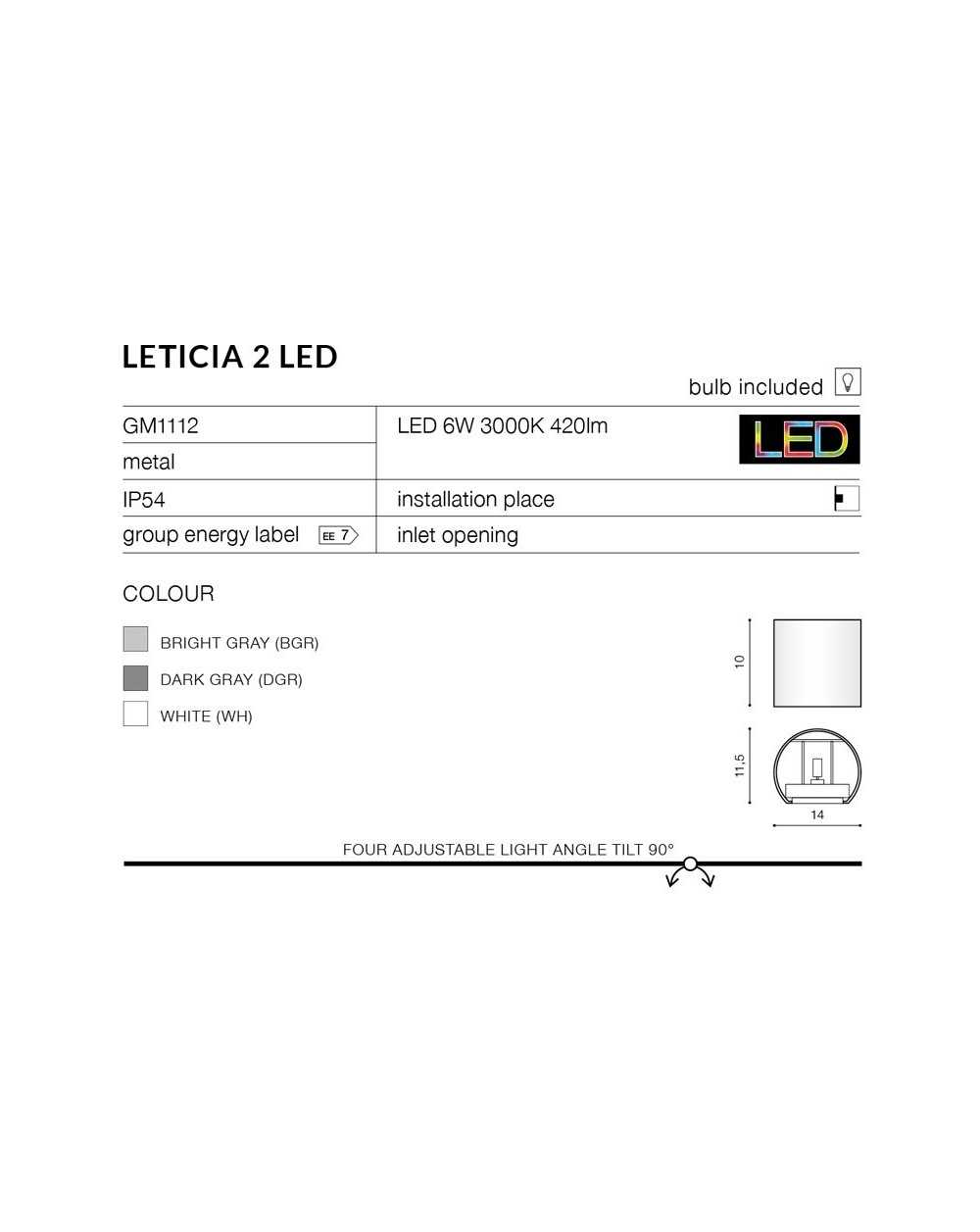 LETICIA 2 LED