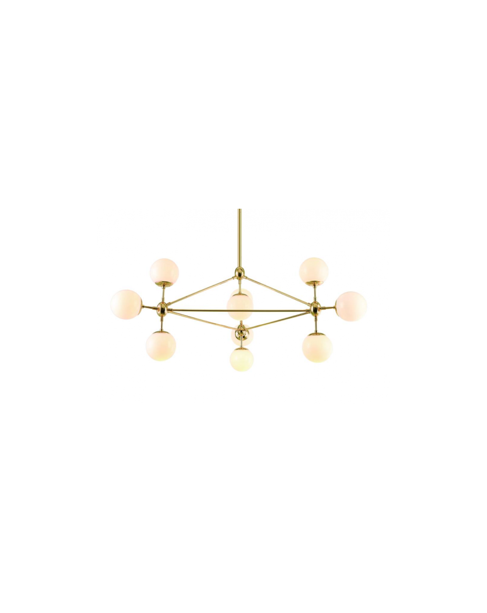 Lampa wisząca Bao Gold metalowa nowoczesna - Orlicki Design