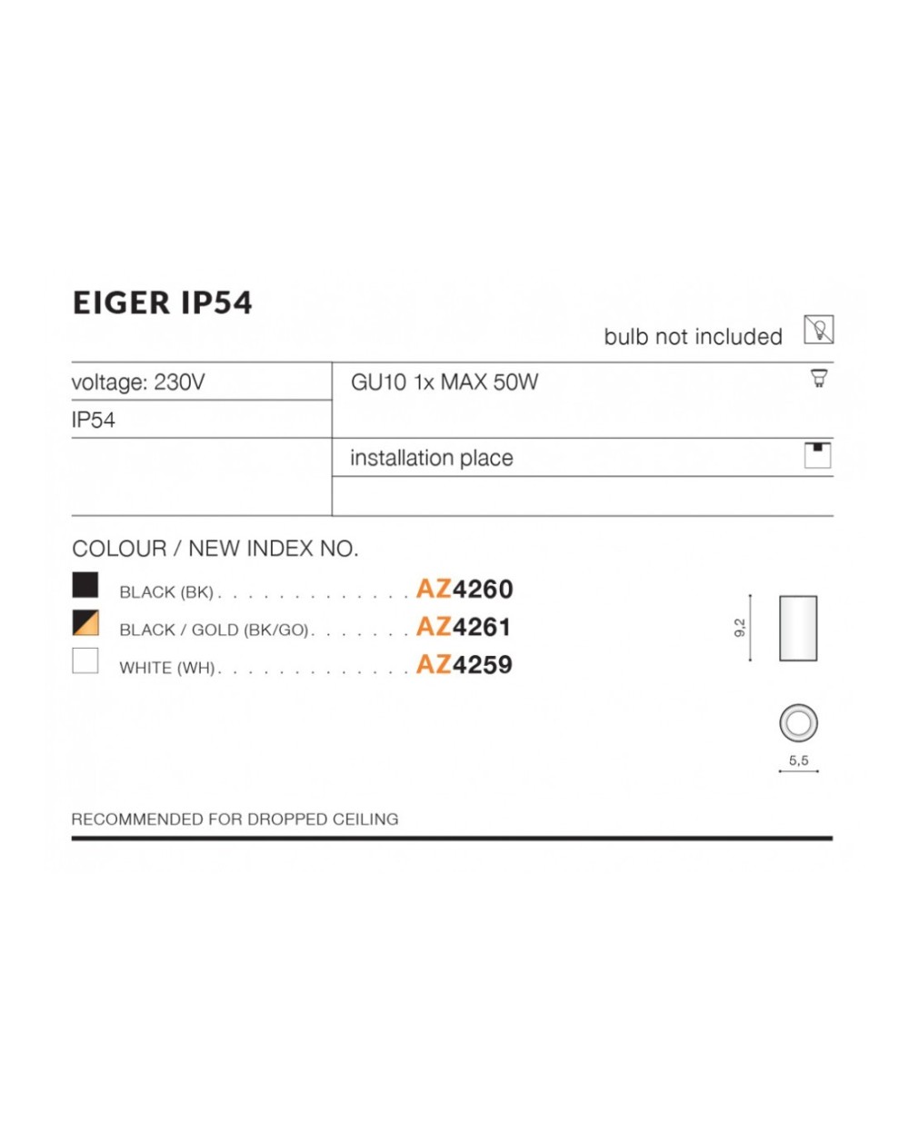 EIGER IP54