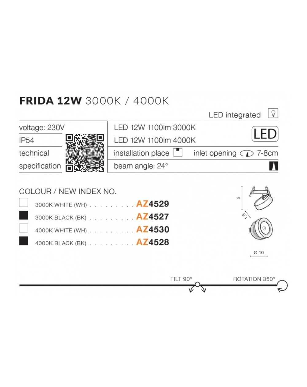 FRIDA 12W IP54