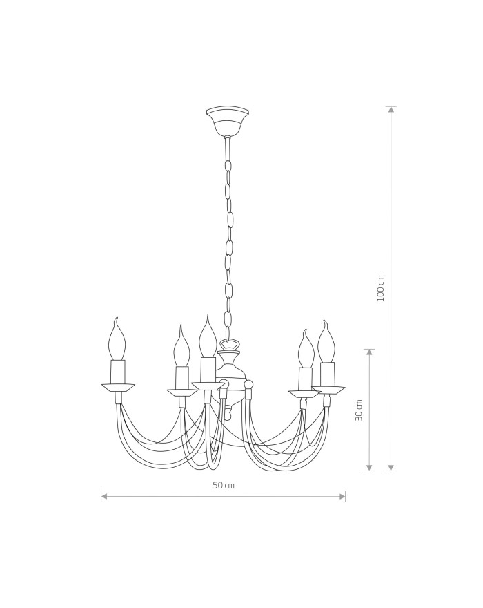 Lampa wisząca, żyrandol ARES - Nowodvorski Oświetlenie wewnętrzne