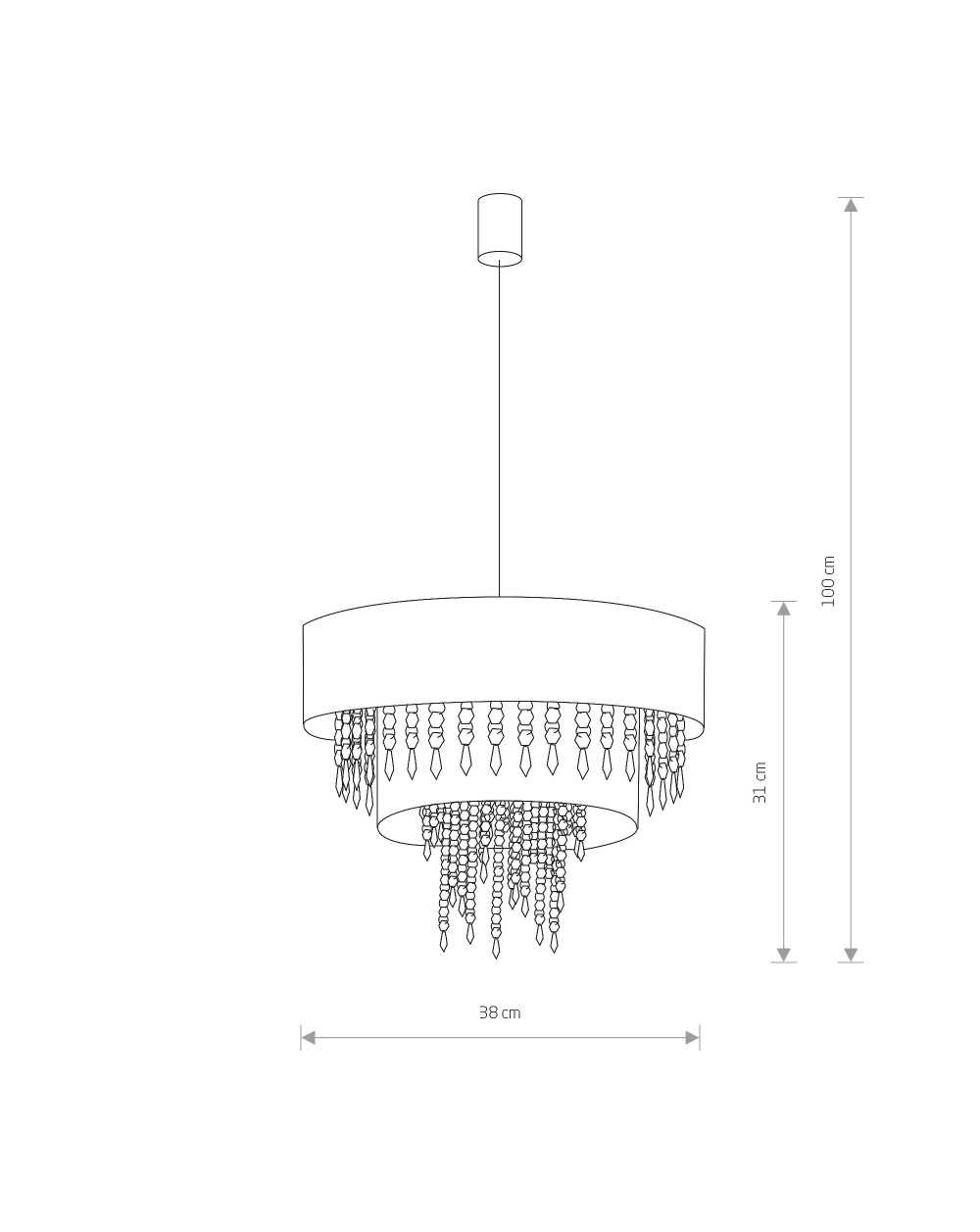 Lampa wisząca, żyrandol TOSCANA - Nowodvorski Oświetlenie wewnętrzne