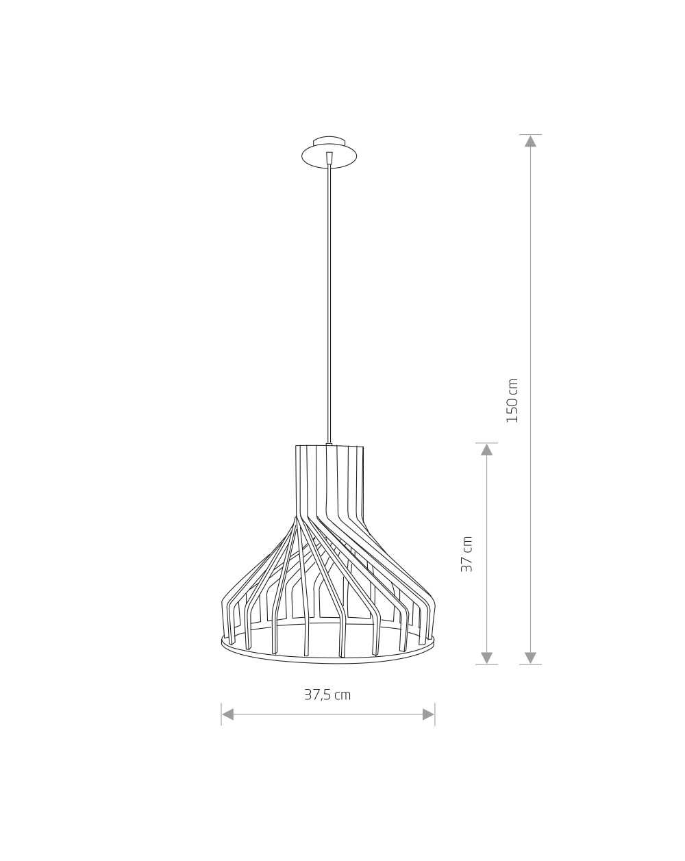 Lampa wisząca, żyrandol BIO - Nowodvorski Oświetlenie wewnętrzne