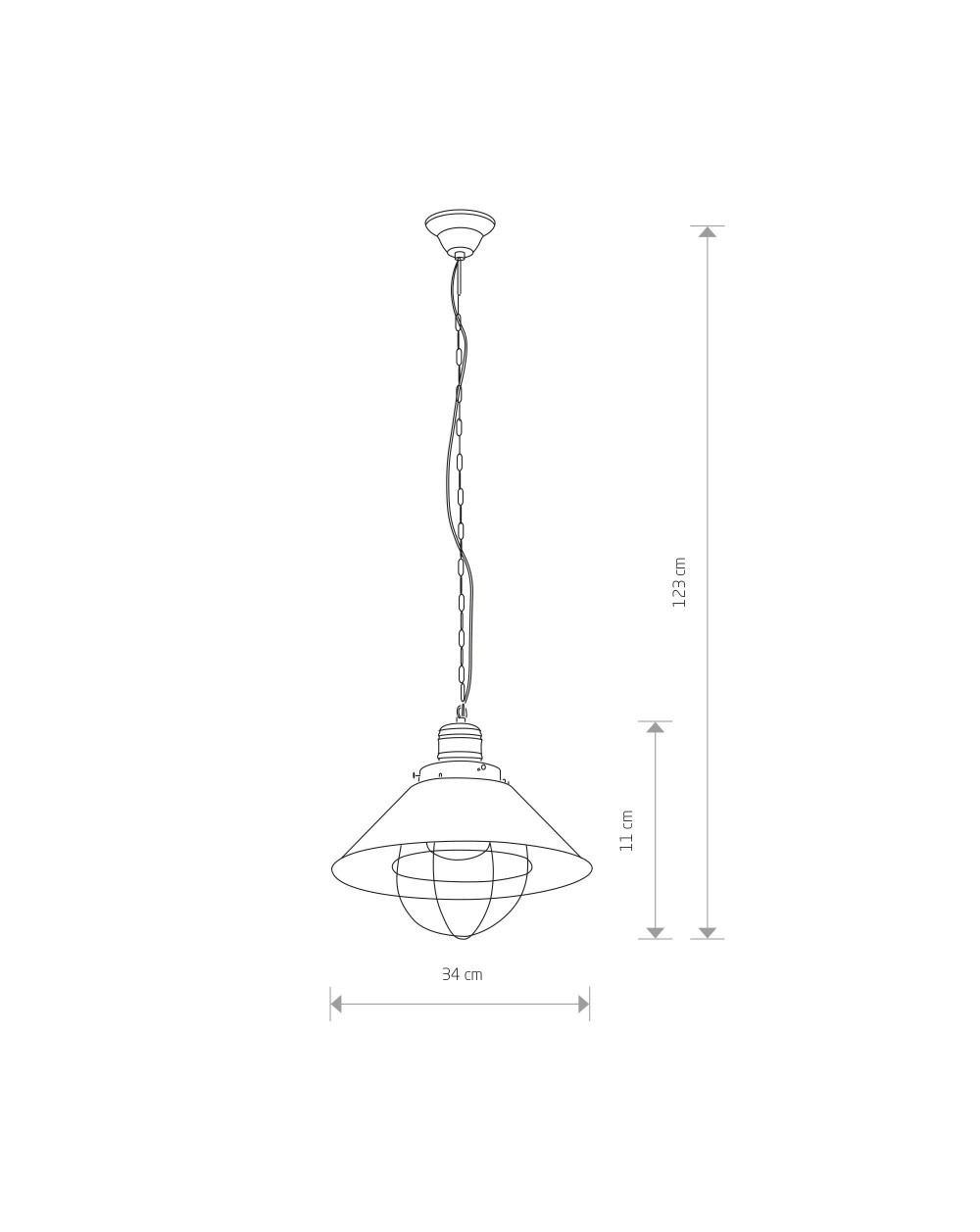 Lampa wisząca, żyrandol GARRET S - Nowodvorski Oświetlenie wewnętrzne