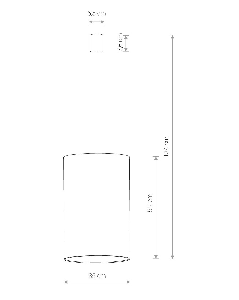 Lampa wisząca, żyrandol BARREL L - Nowodvorski Oświetlenie wewnętrzne