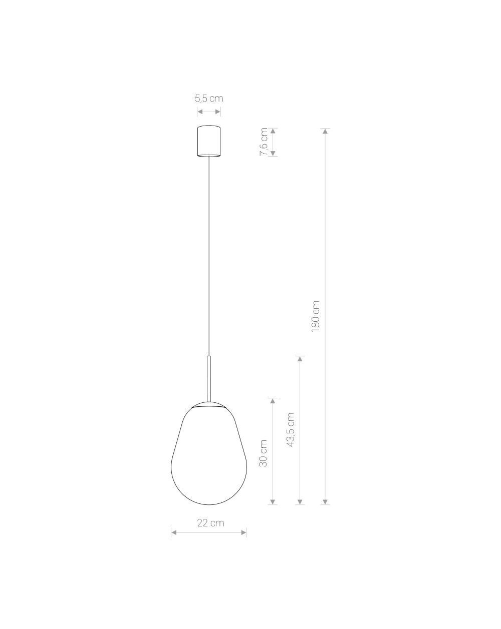 Lampa wisząca, żyrandol PEAR S - Nowodvorski Oświetlenie wewnętrzne