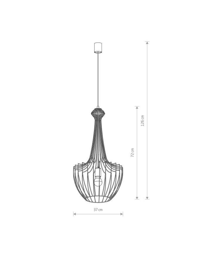 Lampa wisząca, żyrandol LUKSOR S - Nowodvorski Oświetlenie wewnętrzne