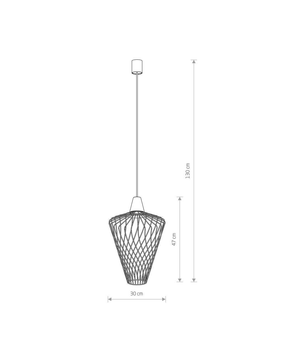 Lampa wisząca, żyrandol WAVE L - Nowodvorski Oświetlenie wewnętrzne