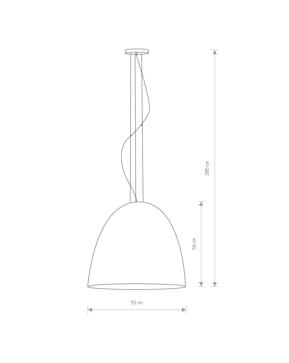 Lampa wisząca, żyrandol EGG L - Nowodvorski Oświetlenie wewnętrzne