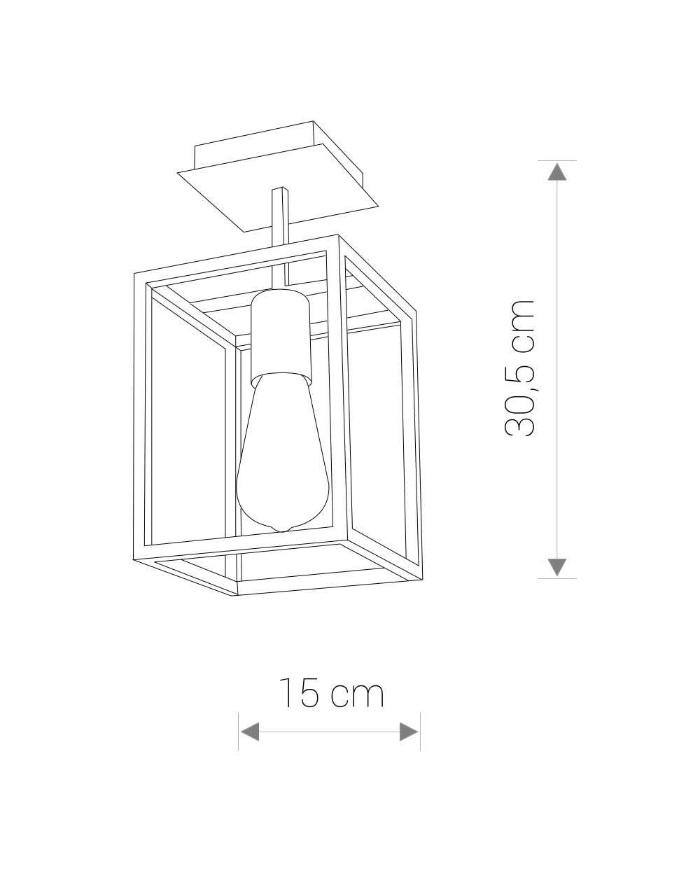 Lampa sufitowa, plafon CRATE - Nowodvorski Oświetlenie wewnętrzne