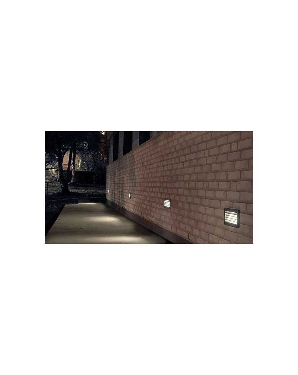 Oprawa wbudowana Grimstad LED kratka - Norlys oprawa ledowa zewnętrzna grafitowa lub aluminiowa