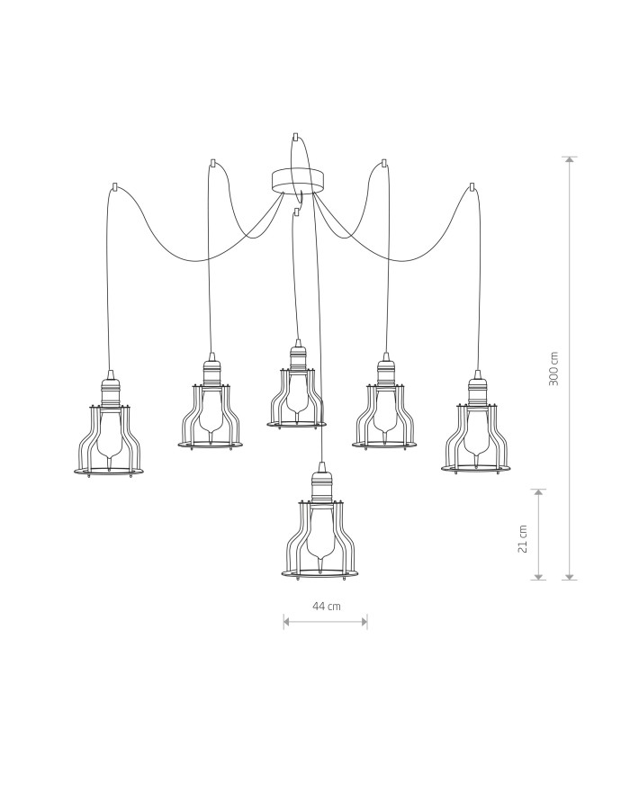 Lampa wisząca, żyrandol WORKSHOP - Nowodvorski Oświetlenie wewnętrzne