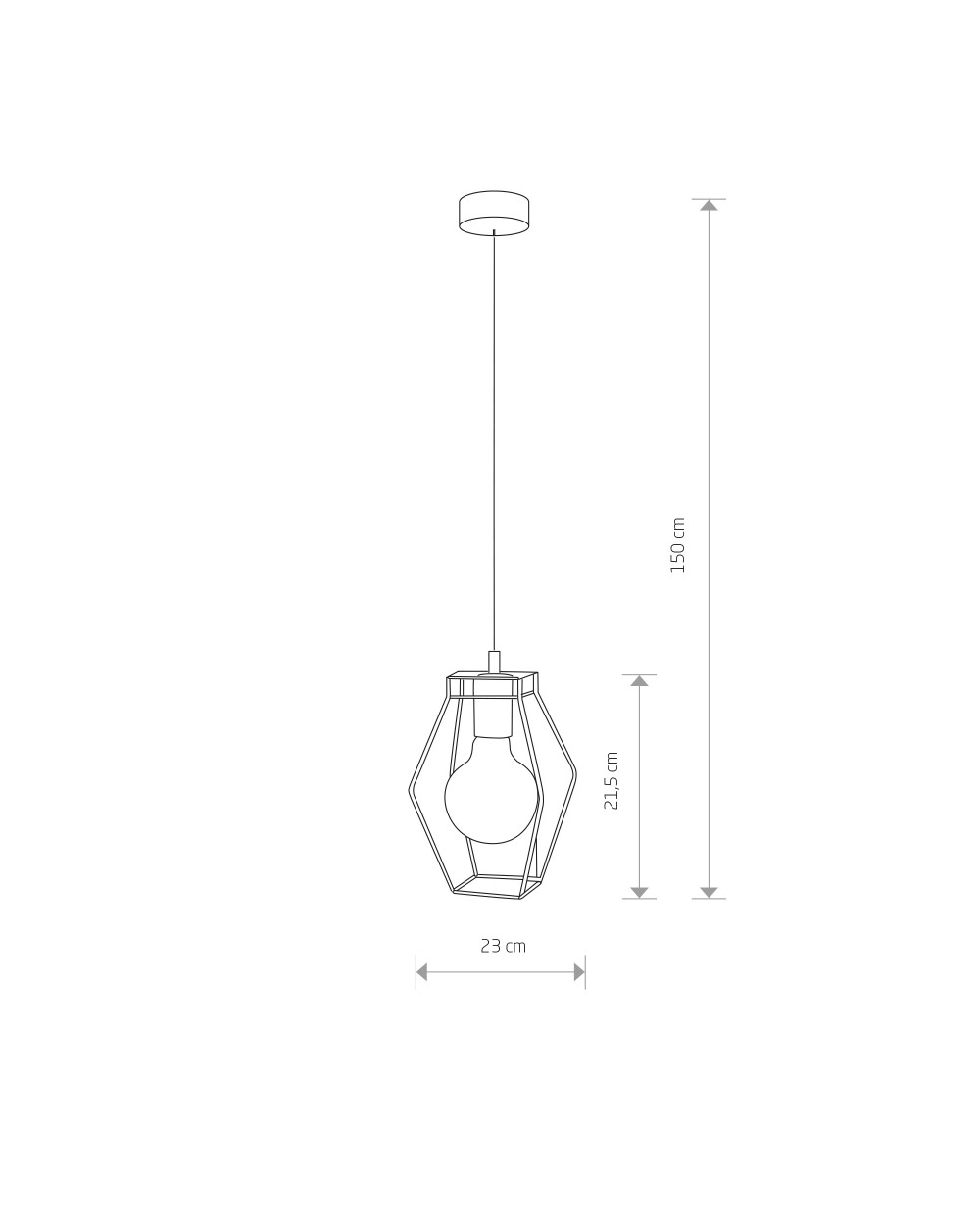 Lampa wisząca, żyrandol FIORD - Nowodvorski Oświetlenie wewnętrzne