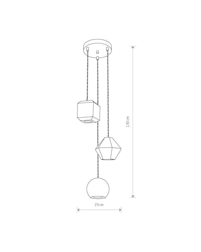 Lampa wisząca, żyrandol GEOMETRIC - Nowodvorski Oświetlenie wewnętrzne