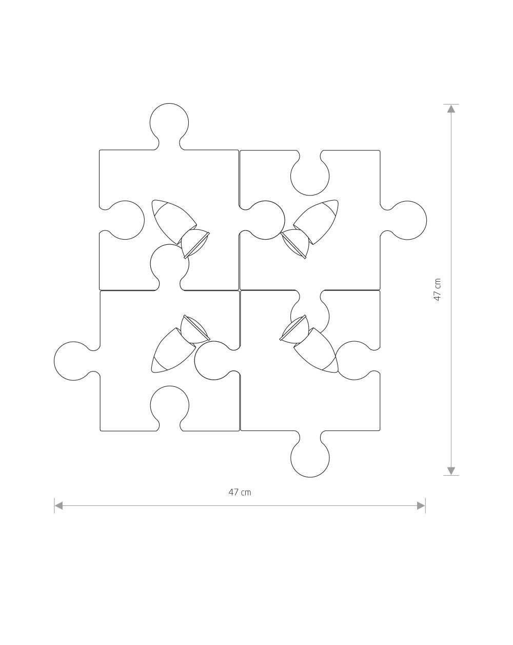 Lampa sufitowa, plafon PUZZLE - Nowodvorski Oświetlenie wewnętrzne