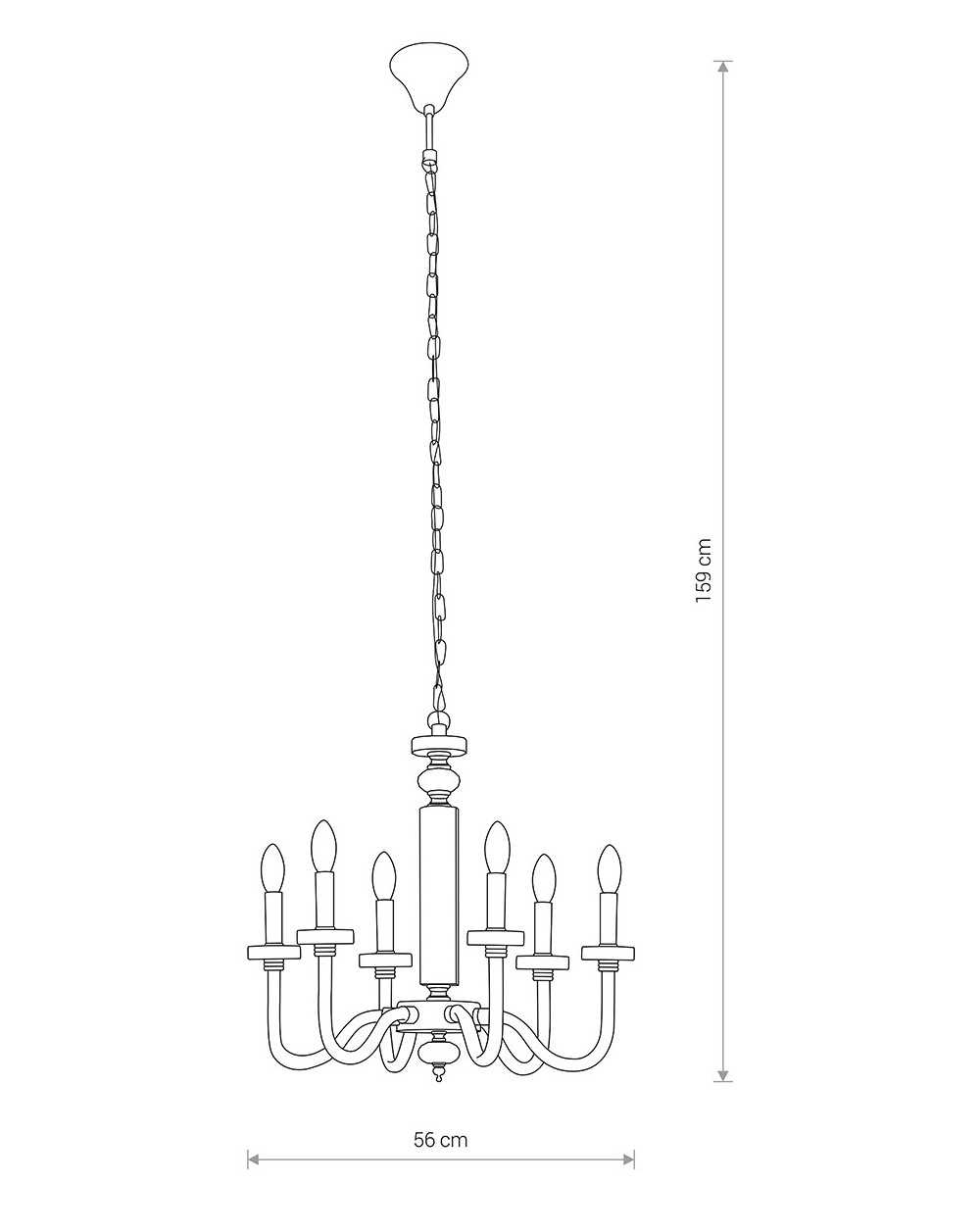 Lampa wisząca, żyrandol HAMPTON - Nowodvorski Oświetlenie wewnętrzne