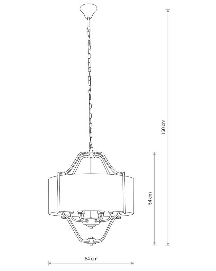 Lampa wisząca, żyrandol NUNTUCET - Nowodvorski Oświetlenie wewnętrzne