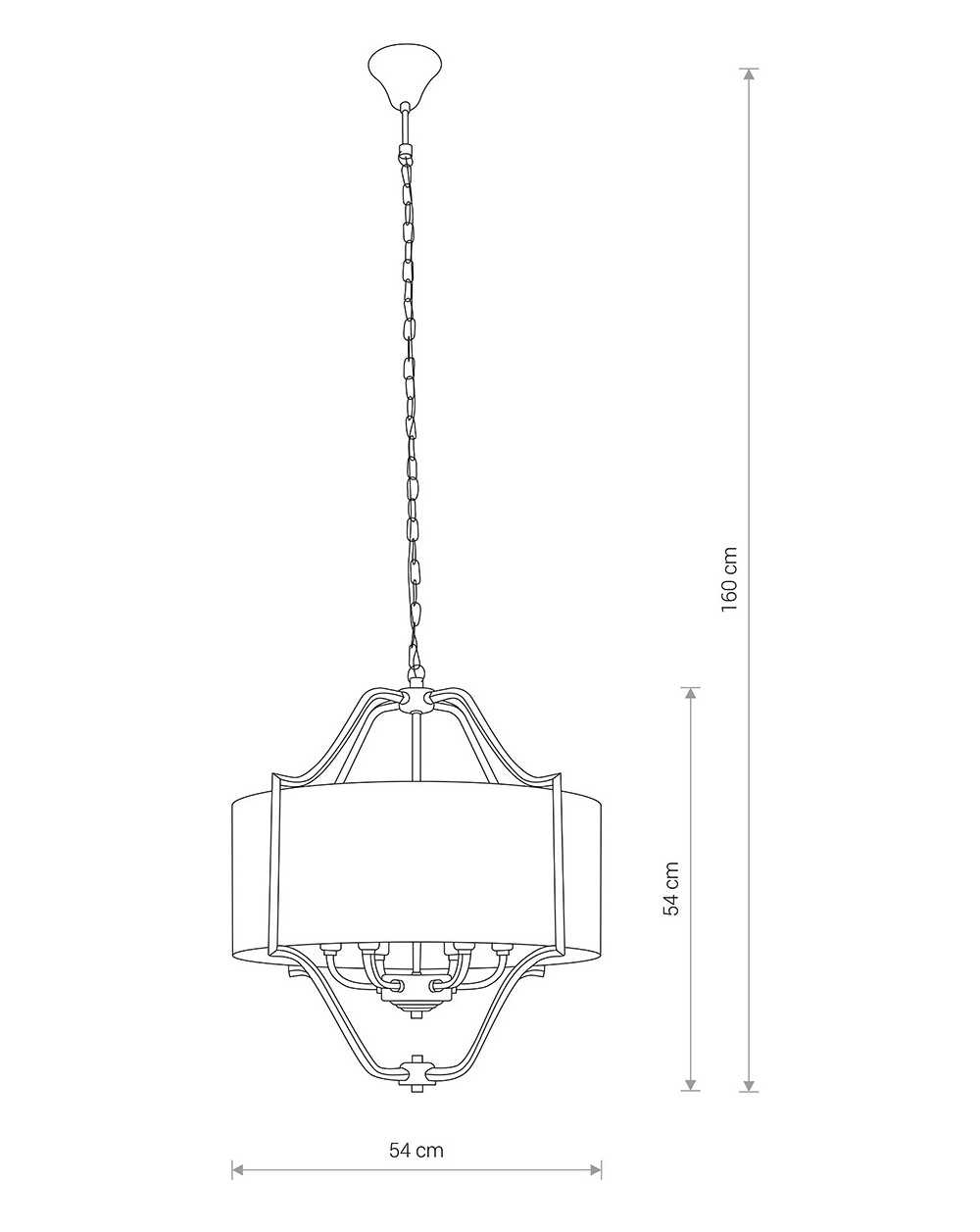 Lampa wisząca, żyrandol NUNTUCET - Nowodvorski Oświetlenie wewnętrzne