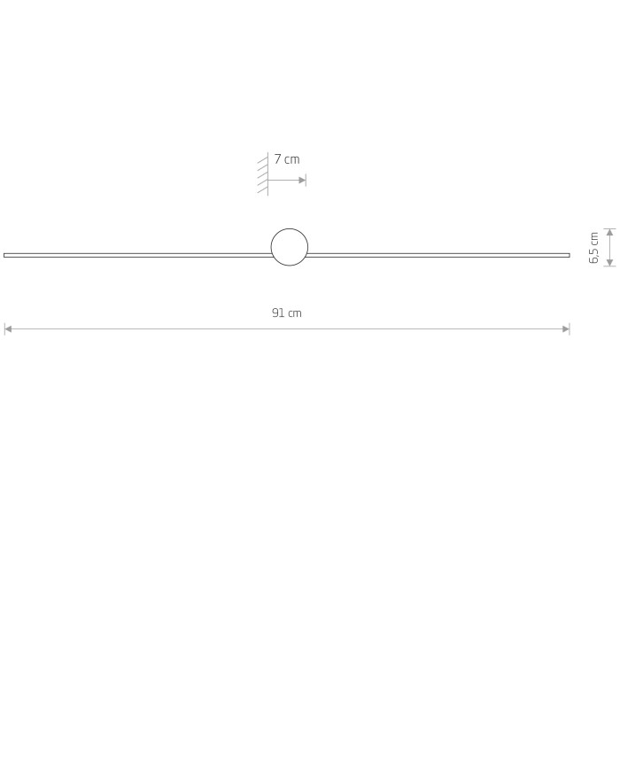 Kinkiet, lampa ścienna PIN LED M - Nowodvorski Oświetlenie wewnętrzne