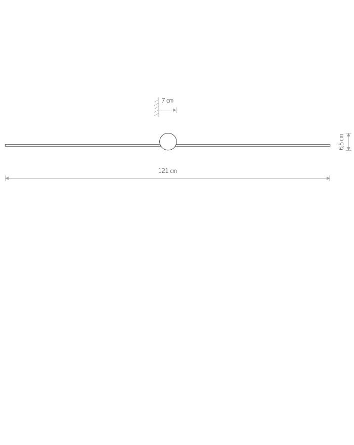 Kinkiet, lampa ścienna PIN LED L - Nowodvorski Oświetlenie wewnętrzne