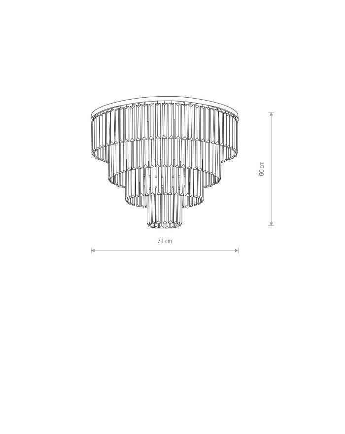 Lampa sufitowa, plafon CRISTAL L - Nowodvorski Oświetlenie wewnętrzne