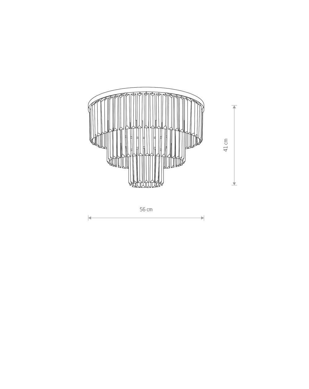 Lampa sufitowa, plafon CRISTAL M - Nowodvorski Oświetlenie wewnętrzne