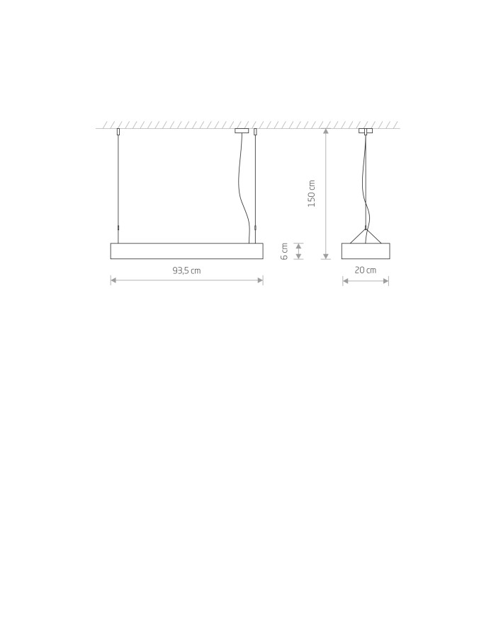 Lampa wisząca, żyrandol SOFT LED 90X20 - Nowodvorski Oświetlenie wewnętrzne