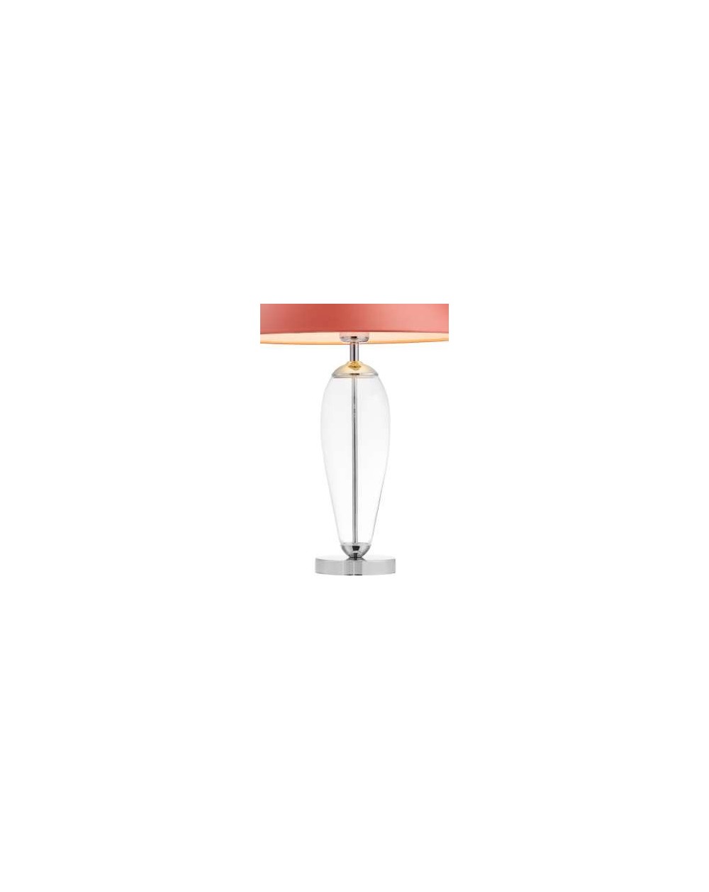 Rea Silver lampa stołowa z koralowym abażurem - Kaspa