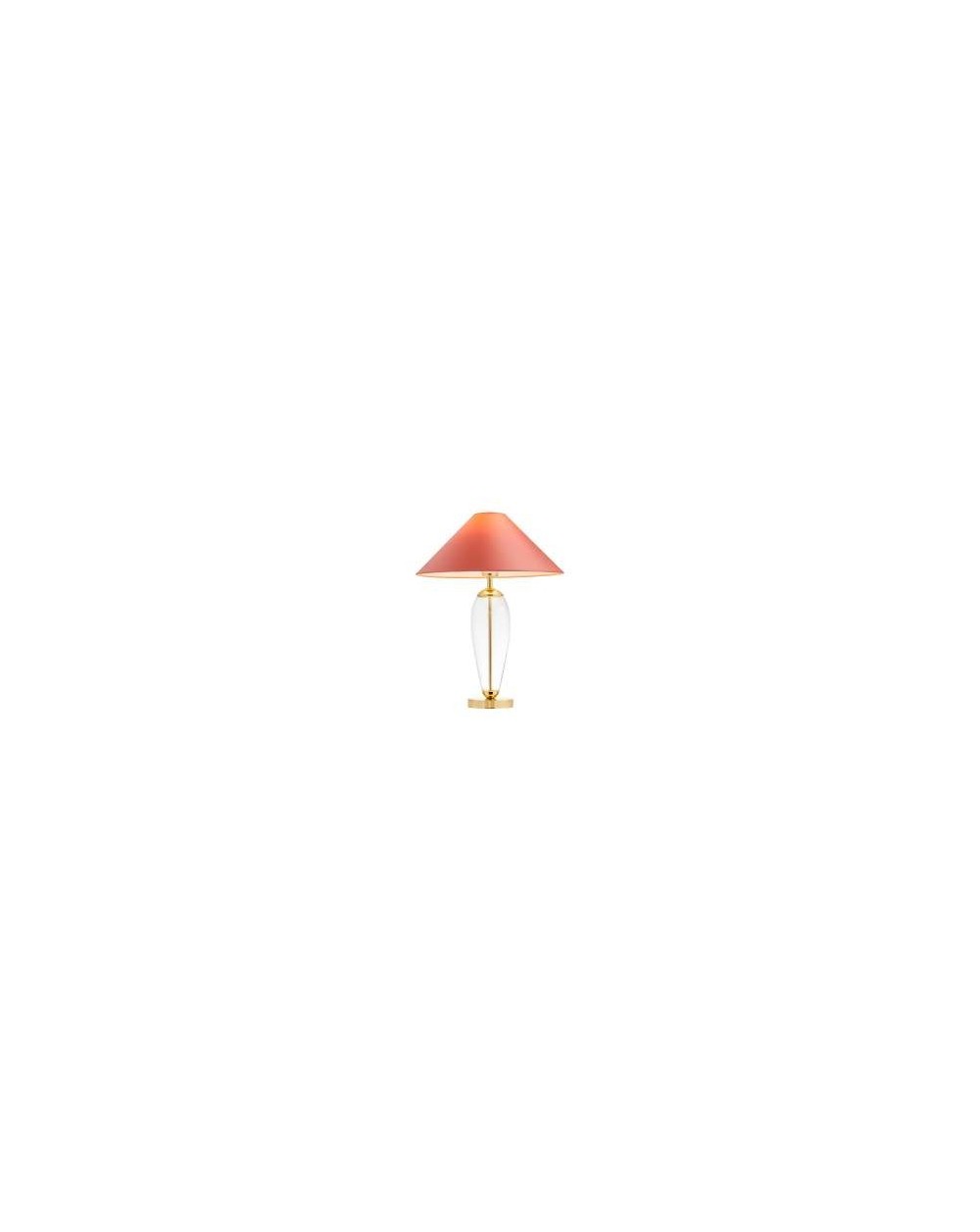 Rea Gold lampa stołowa z koralowym abażurem - Kaspa