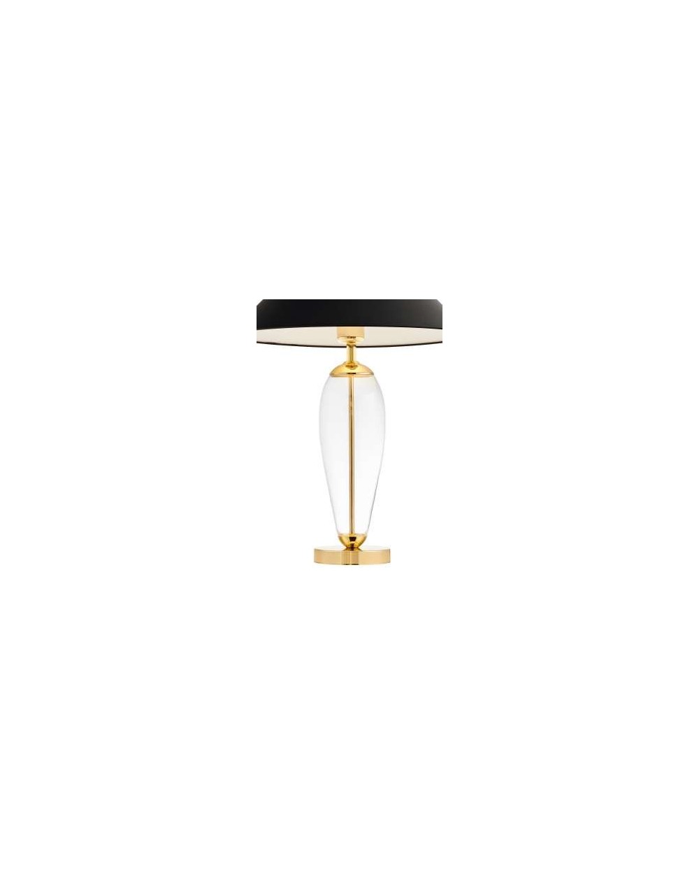 Rea Gold lampa stołowa z czarnym abażurem - Kaspa