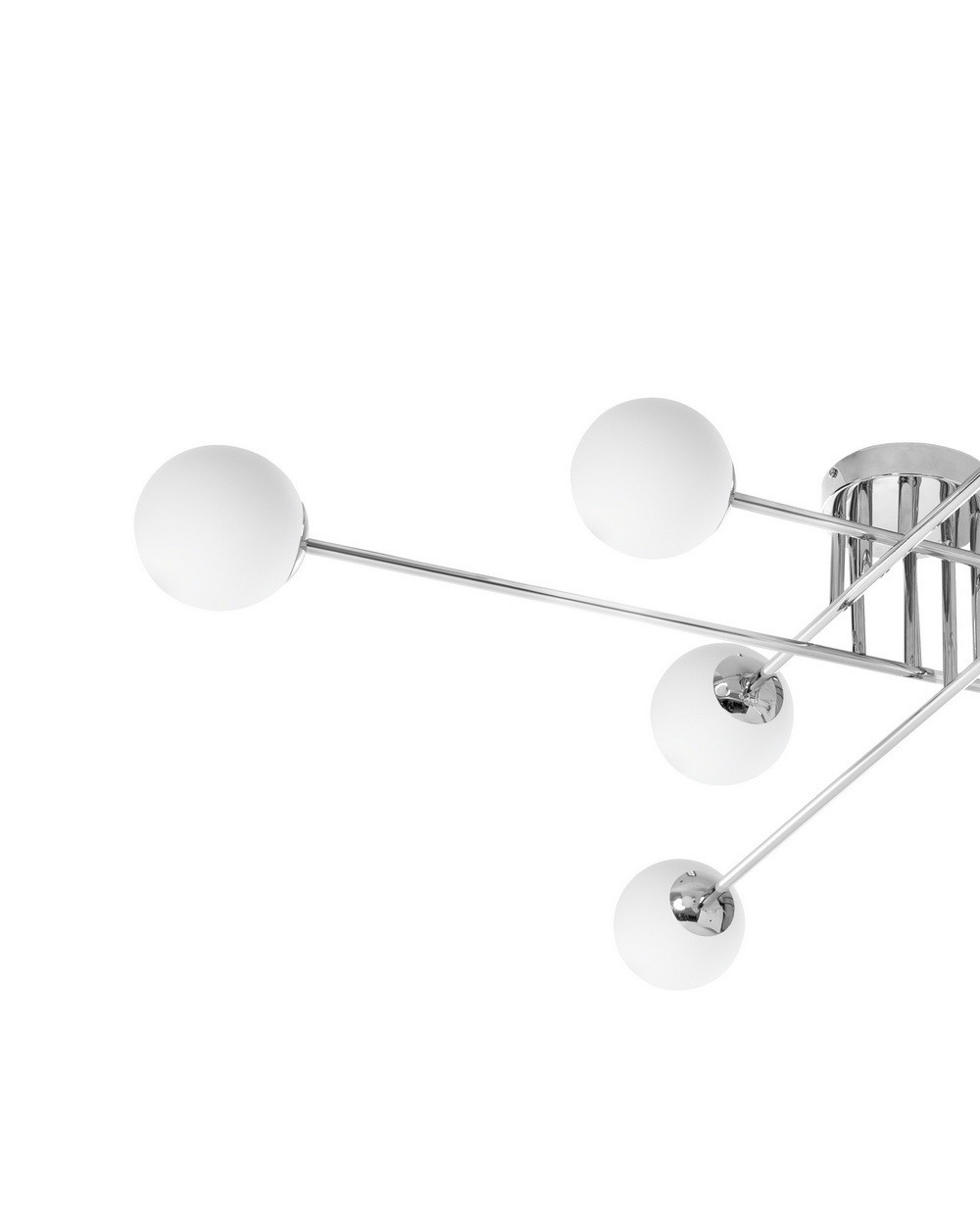 ASTRA 8 - Lampa sufitowa ośmiopunktowa srebrna