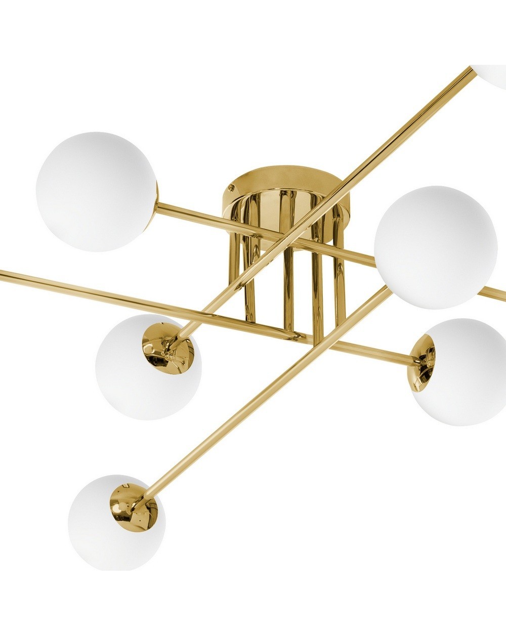 ASTRA 8 - Lampa sufitowa ośmiopunktowa złota