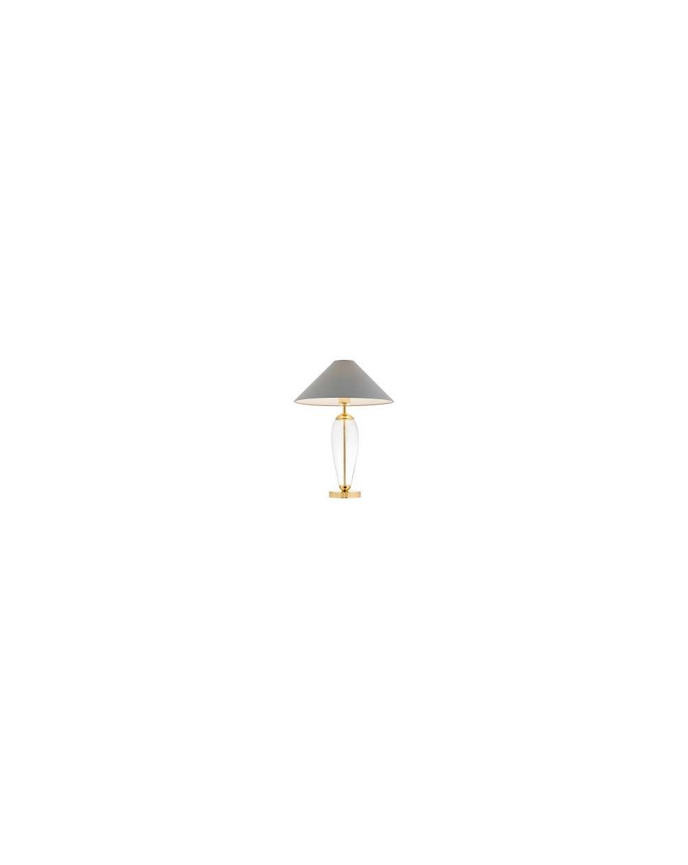 Rea Gold lampa stołowa z szarym abażurem - Kaspa