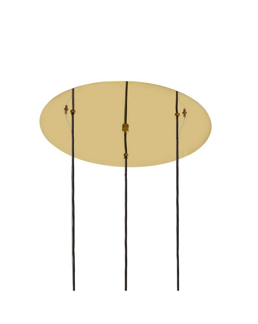 CLOE PLAFON 3 - Lampa wisząca trzypunktowa złoto biała