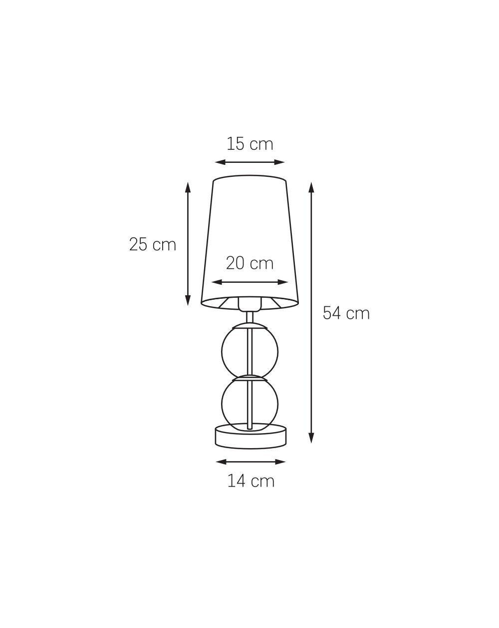 COCO - Lampa stołowa czarna