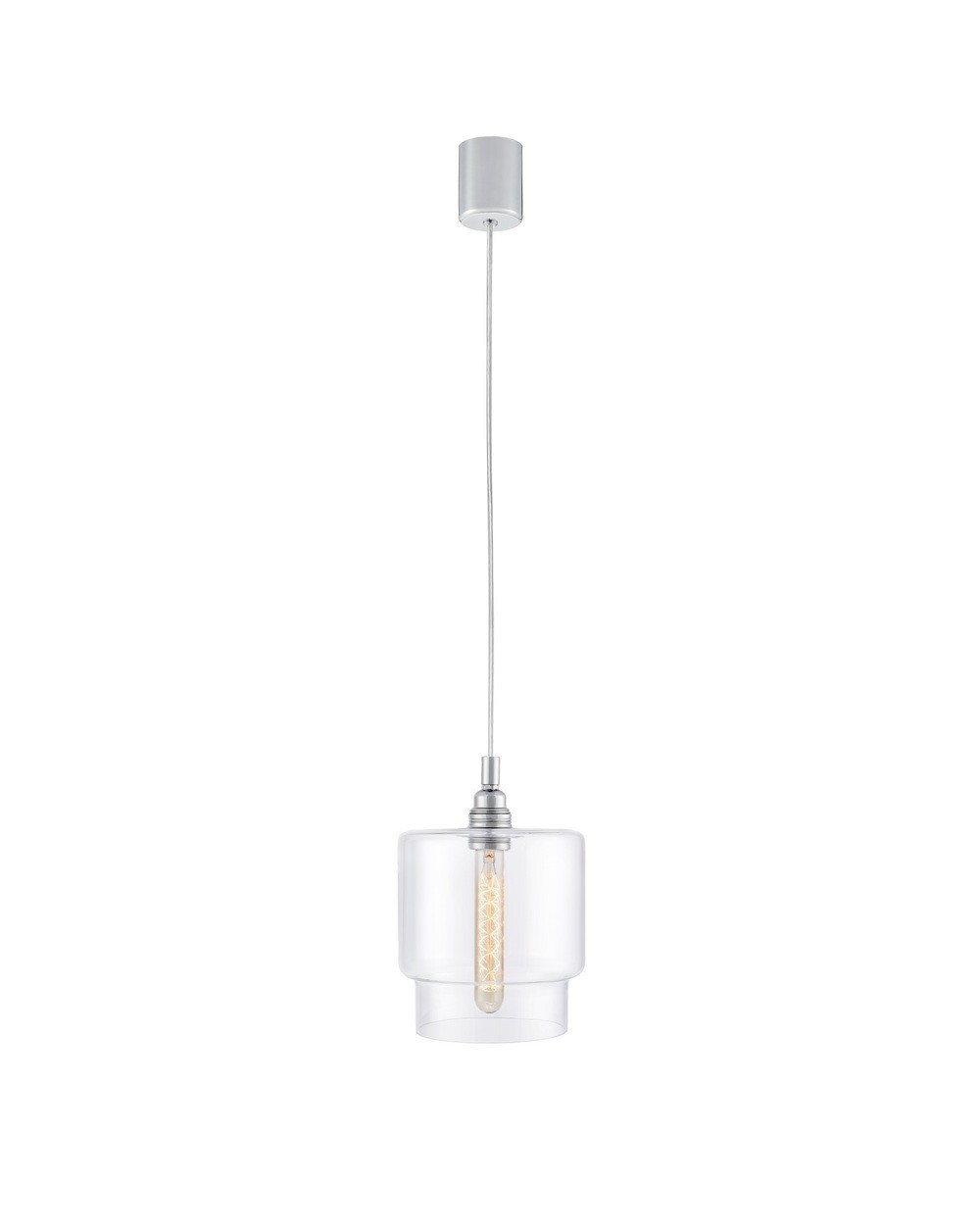 LONGIS IV - Lampa wisząca chrom transparent