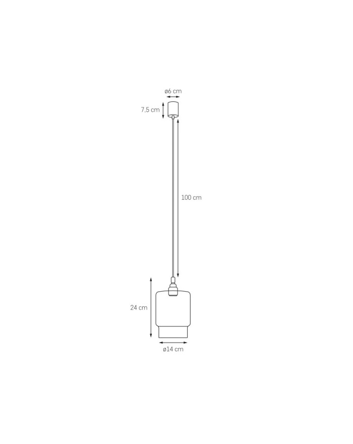 LONGIS IV - Lampa wisząca chrom transparent