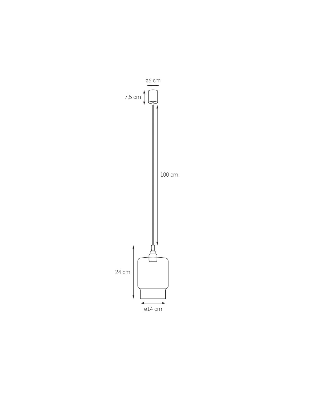 LONGIS IV - Lampa wisząca chrom transparent