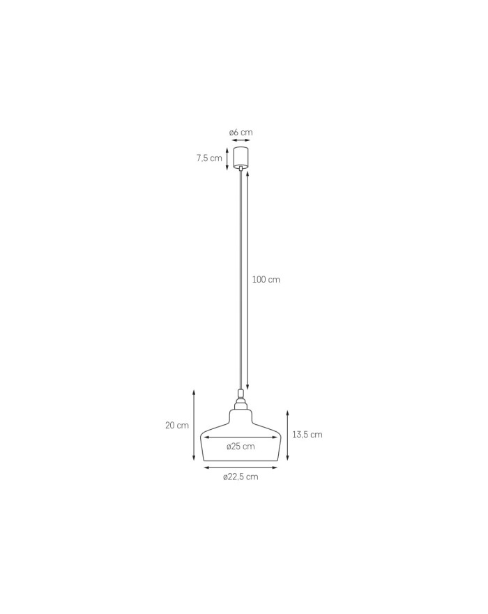 LONGIS III WHITE - Lampa wisząca chrom biała